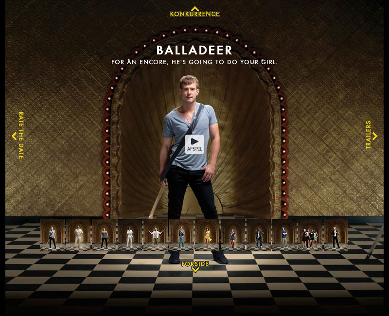 Screenshot of the Gamekillers website featuring the "Balladeer" character
