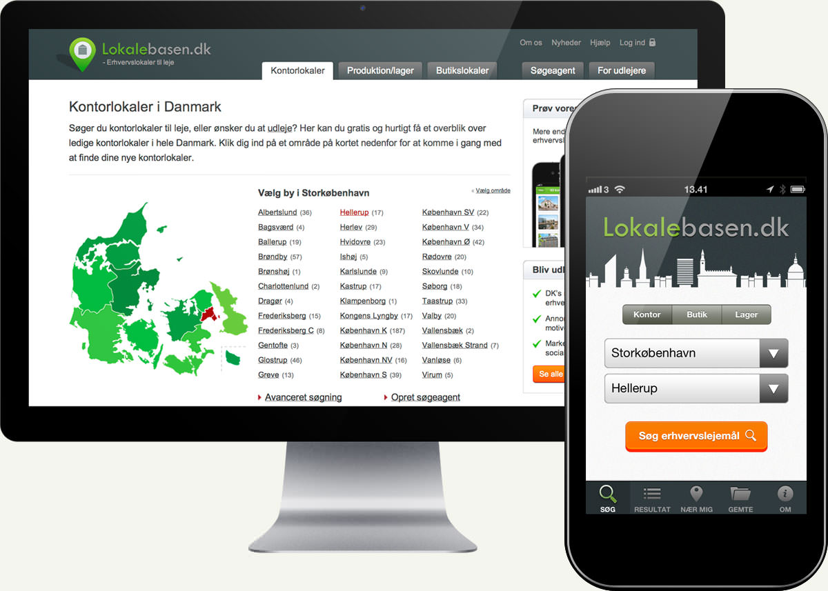 Screenshot of Lokalebasen